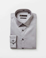 Chemise slim gris moyen - IZAC