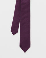 Burgundy flannel tie