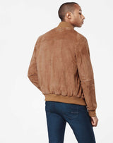 Blouson cuir camel "Imanie"IZAC