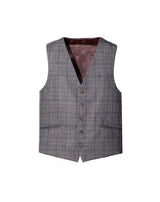 GILET PRINCE DE GALLES CHOCO - IZAC