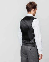 Gilet tweed anthracite IZAC