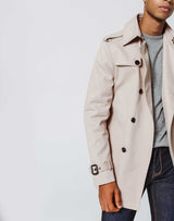 Beige Cotton Trench Coat