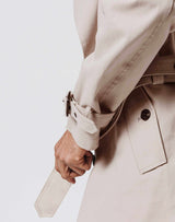 Trenchcoat Baumwolle Beige