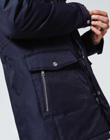 Navy Hooded Coat