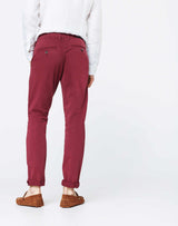 Kirschfarbene Casual Chino