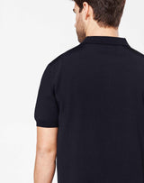 Plain navy polo shirt