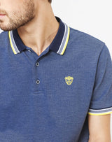 Polo coton piqué indigo - IZAC