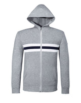 Nikos" grey zipped sweater