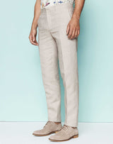 Liverpool" beige cotton and linen pants