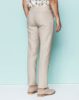 Pantalon coton et lin beige "Liverpool" - IZAC