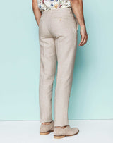 Pantalon coton et lin beige "Liverpool"