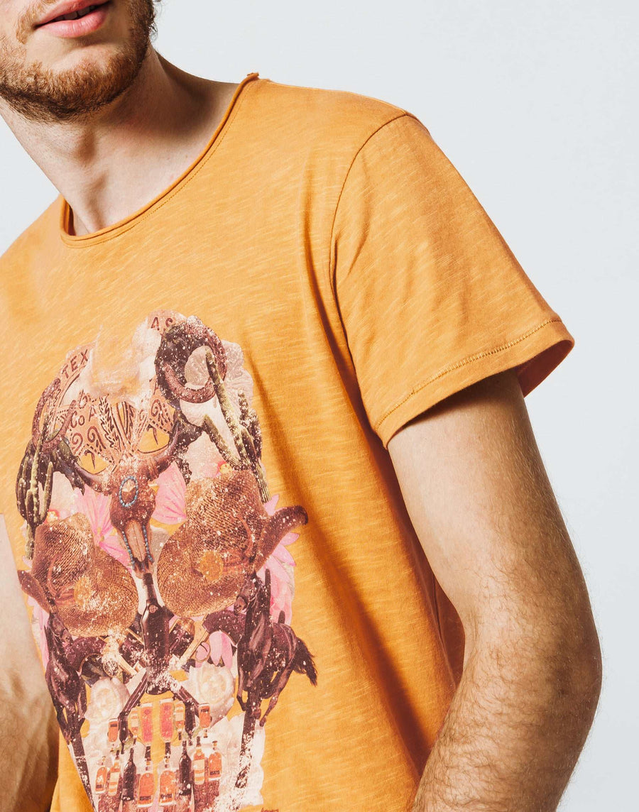 Ocher skull t shirt