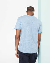 Blue micro patterned t-shirt