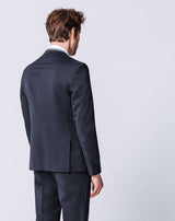 Perico" city jacket in navy technical fabric